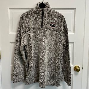 Pressbox UGA Georgia Fleece Pullover XL